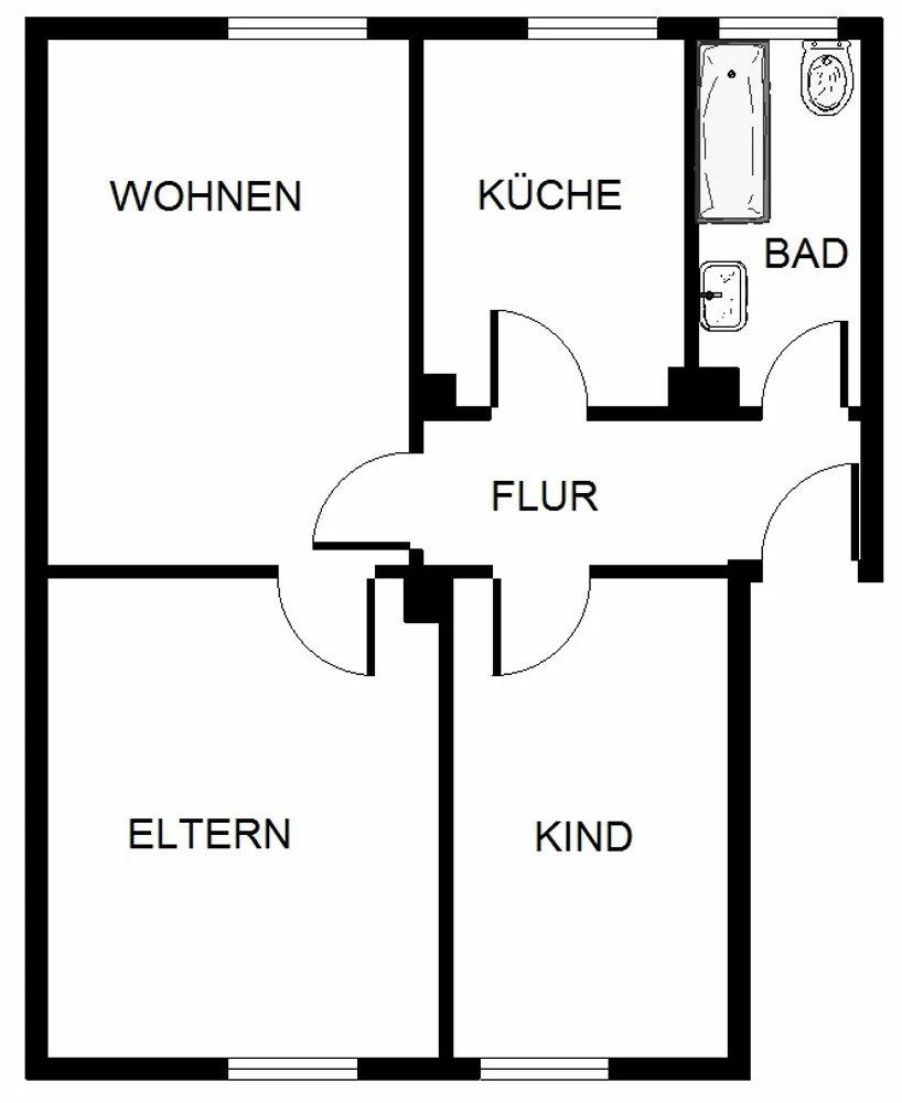 3 Zimmer Wohnung mit 54 m² in Herne – Bild 8