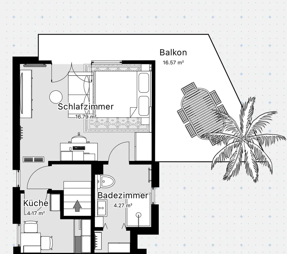 Studio mit 35 m² in Oldenburg – Bild 5