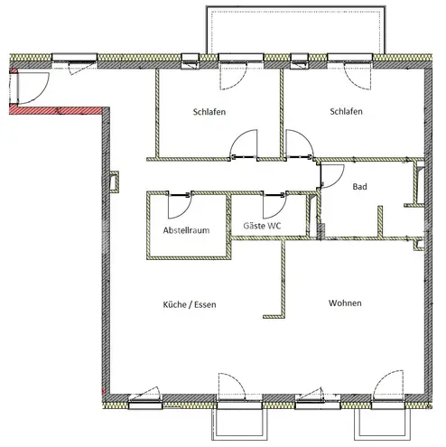 3 Zimmer Wohnung mit 112 m² in Rostock – Bild 2