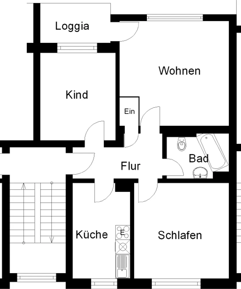 4 Zimmer Wohnung mit 69 m² in Herne – Bild 2