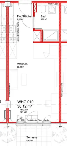 1 Zimmer Wohnung mit 36 m² in Darmstadt – Bild 9