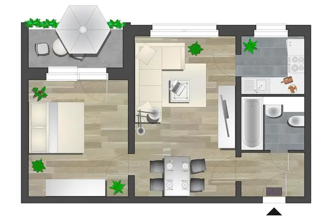 2 Zimmer Wohnung mit 44 m² in Chemnitz – Bild 6