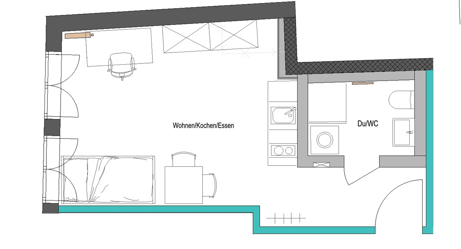 1 Zimmer Wohnung mit 28 m² in Bayreuth – Bild 8