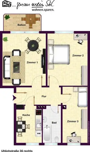 3 Zimmer Wohnung mit 58 m² in Chemnitz – Bild 9