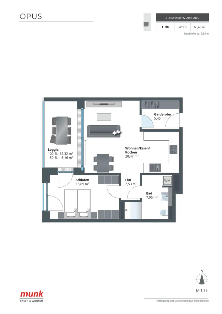 2 Zimmer Wohnung mit 66 m² in Ulm – Bild 6