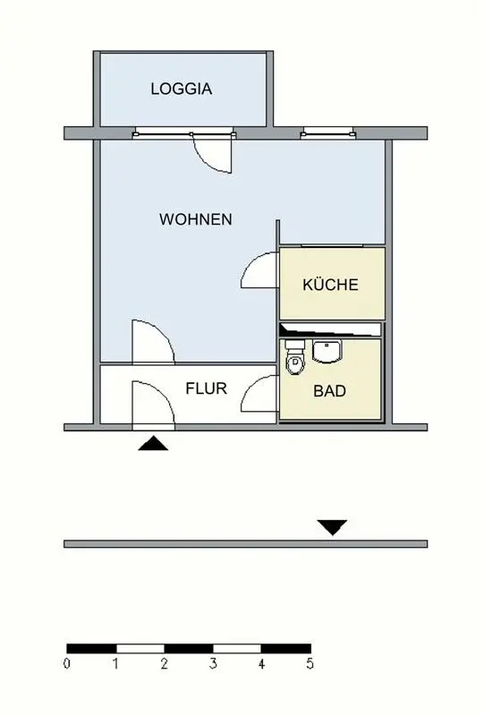 Studio mit 35 m² in Neubrandenburg – Bild 3