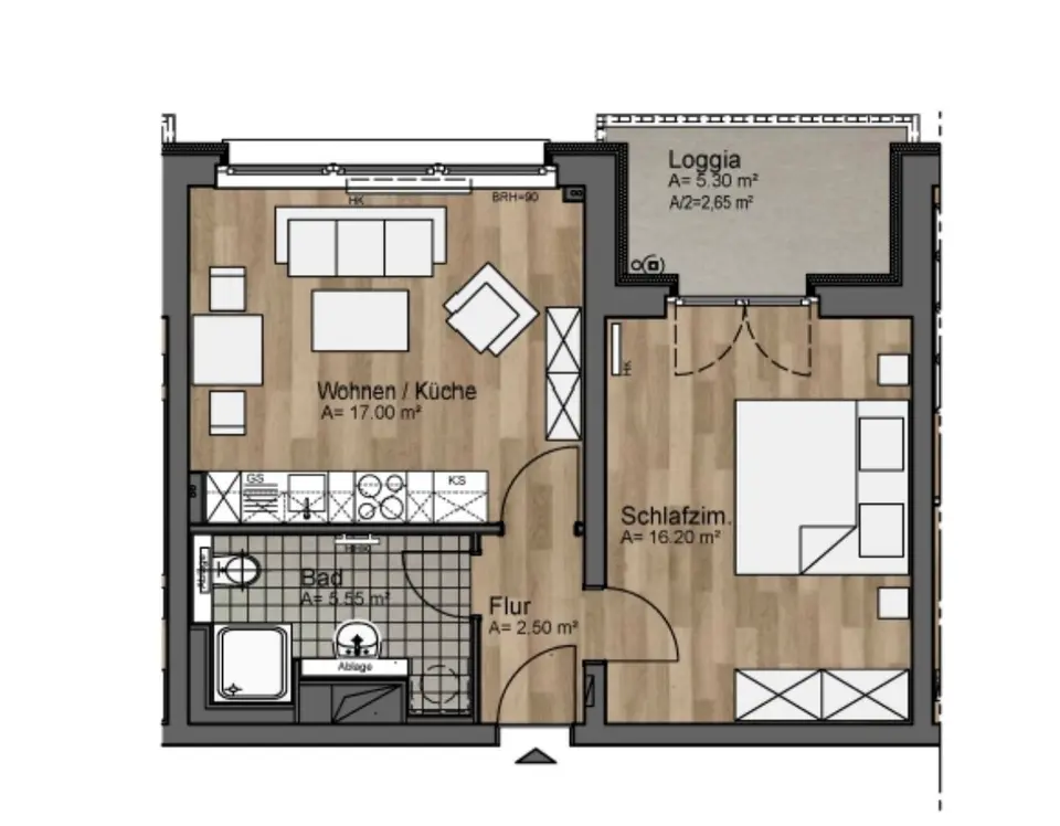 2 Zimmer Wohnung mit 45 m² in Frankfurt (Oder) – Bild 5