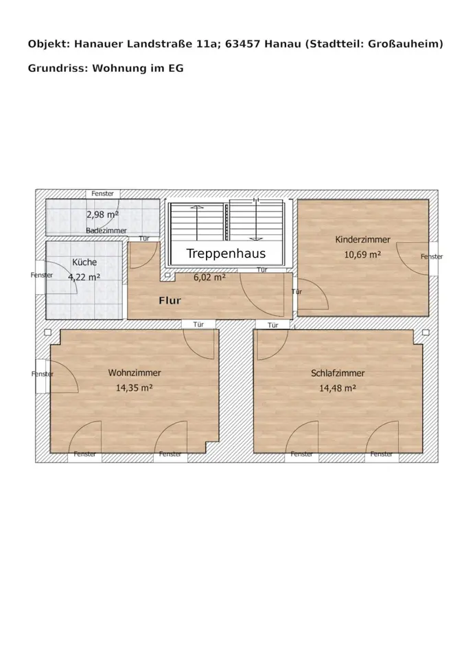 3 Zimmer Wohnung mit 52 m² in Hanau – Bild 5