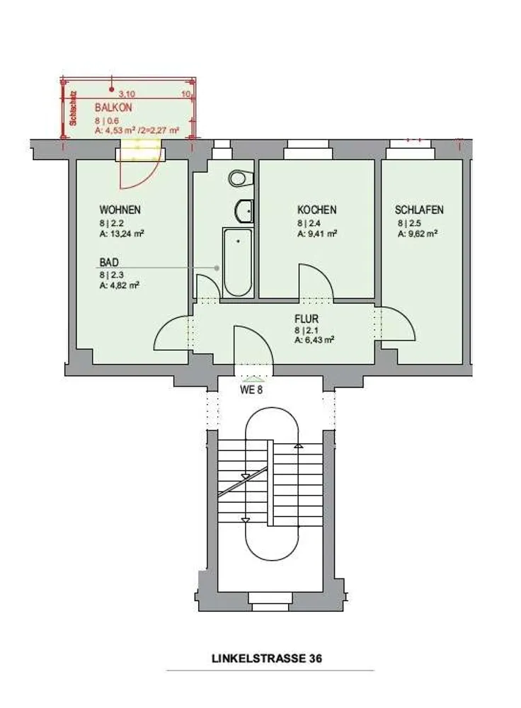 2 Zimmer Wohnung mit 46 m² in Leipzig – Bild 12