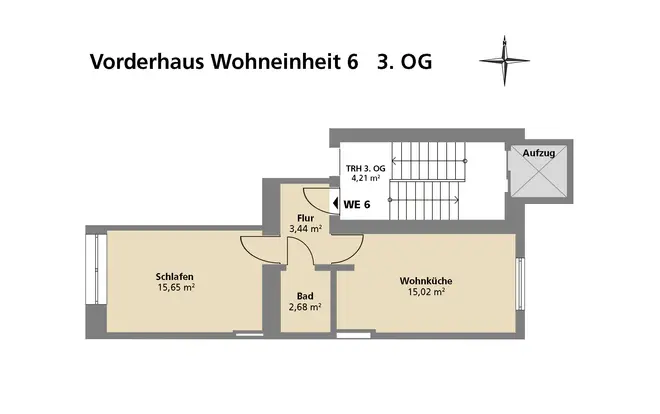 2 Zimmer Wohnung mit 31 m² in Düsseldorf – Bild 12