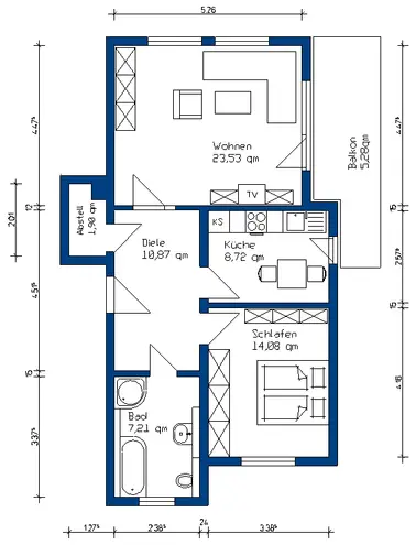 2 Zimmer Wohnung mit 72 m² in Magdeburg – Bild 9