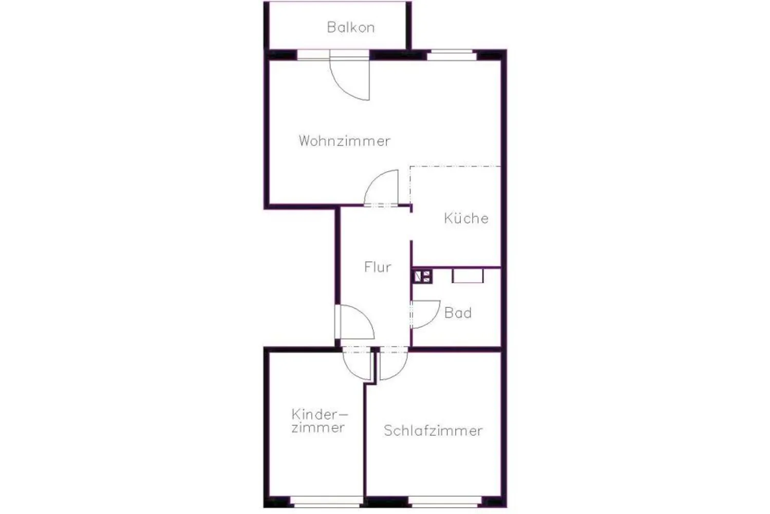 3 Zimmer Wohnung mit 58 m² in Plauen – Bild 2