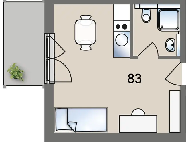 1 Zimmer Wohnung mit 26 m² in Bonn – Bild 8