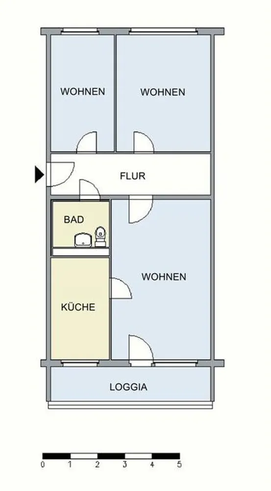 3 Zimmer Wohnung mit 70 m² in Neubrandenburg – Bild 4