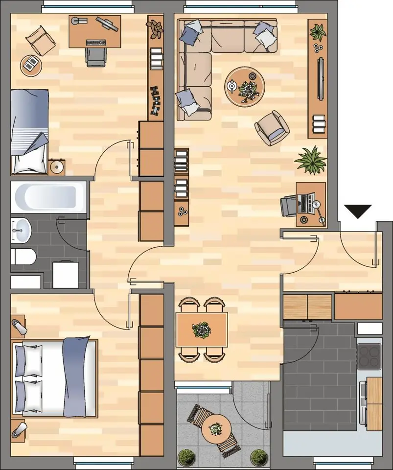 3 Zimmer Wohnung mit 73 m² in Göttingen – Bild 3