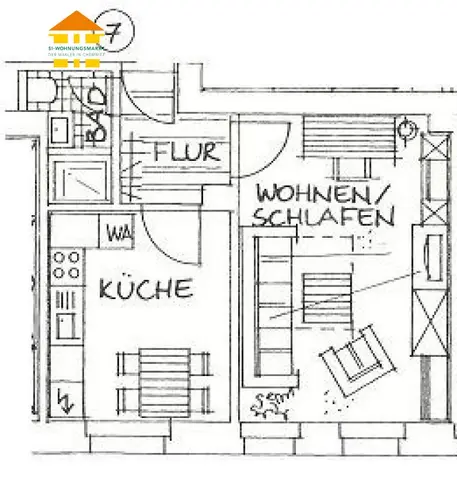 1 Zimmer Wohnung mit 35 m² in Chemnitz – Bild 5