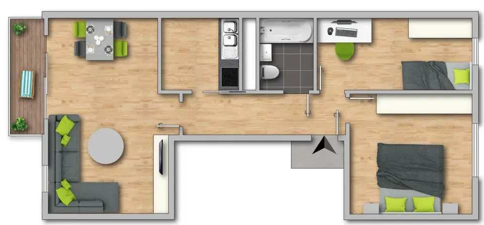 3 Zimmer Wohnung mit 61 m² in Eisenach – Bild 5