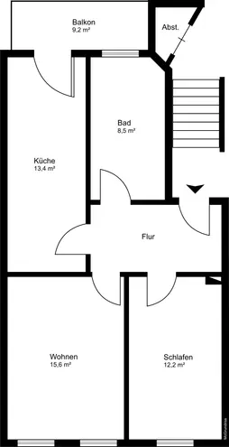 2 Zimmer Wohnung mit 59 m² in Leipzig – Bild 8