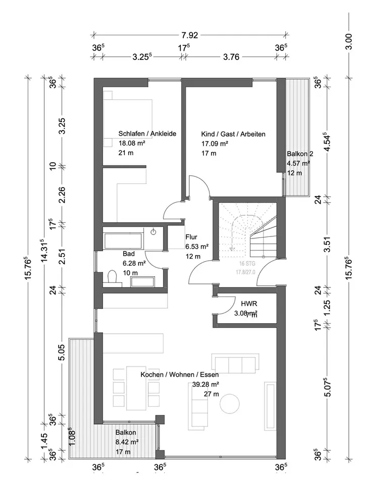 2 Zimmer Wohnung mit 94 m² in Koblenz – Bild 5