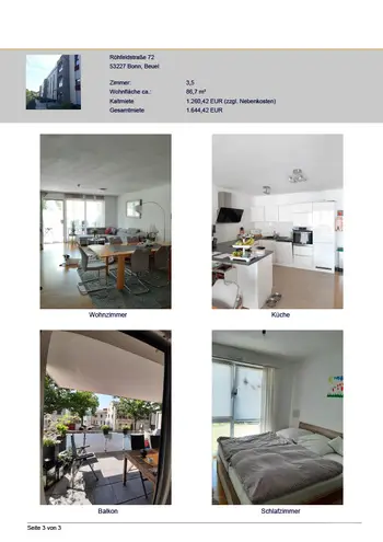 4 Zimmer Wohnung mit 87 m² in Bonn – Bild 3