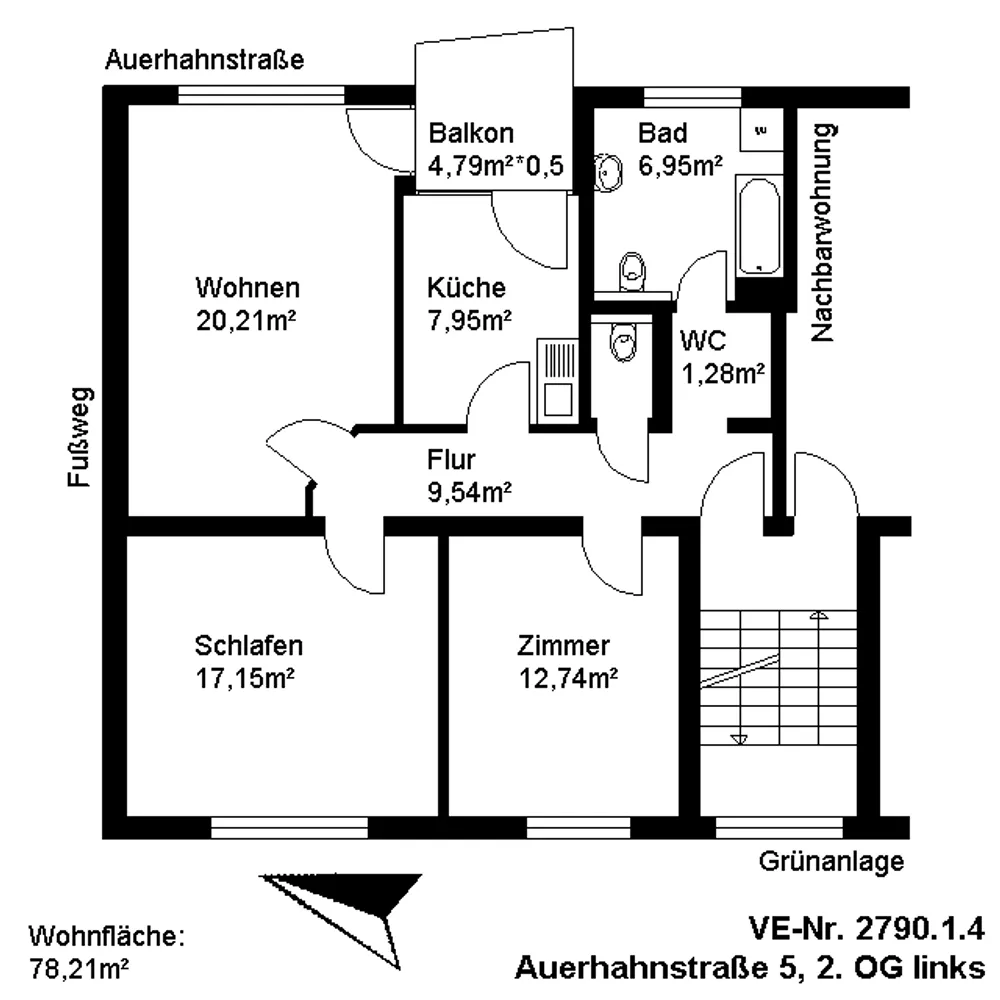 3 Zimmer Wohnung mit 78 m² in Pforzheim – Bild 6