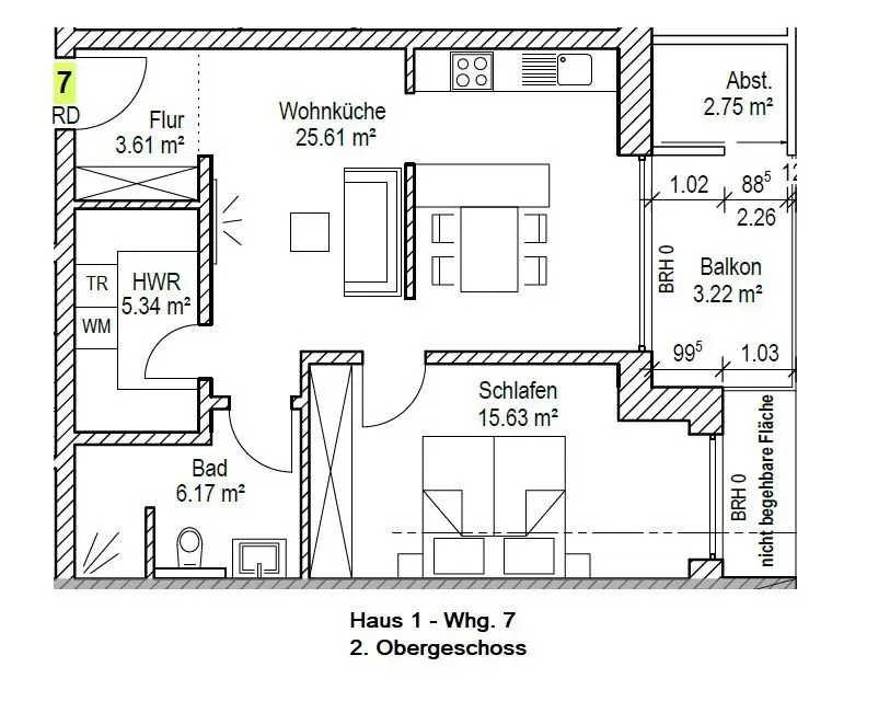 2 Zimmer Wohnung mit 60 m² in Vechta – Bild 10