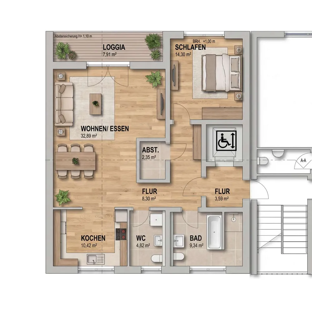 2 Zimmer Wohnung mit 86 m² in Kaiserslautern – Bild 8