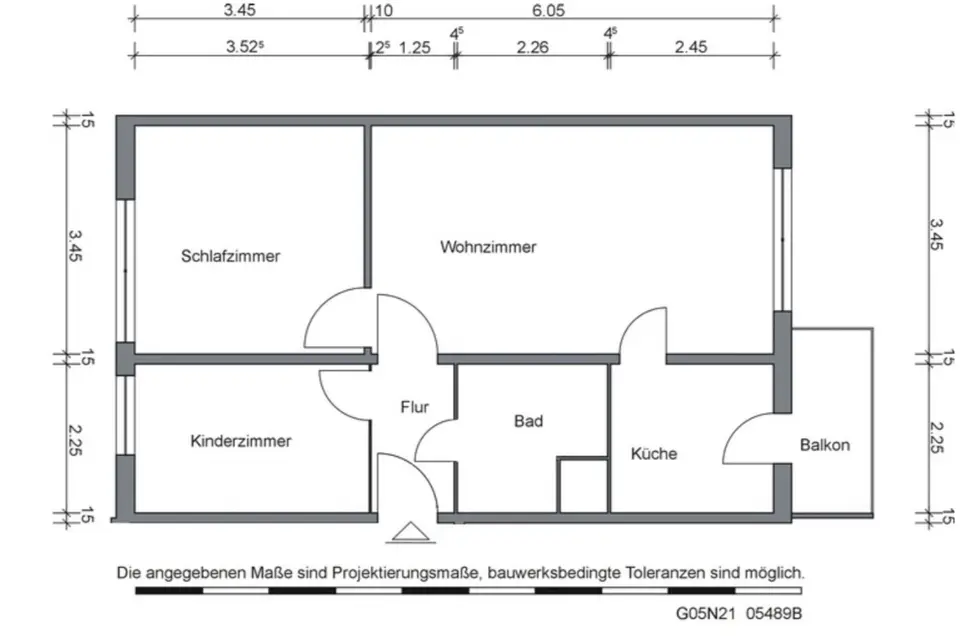 3 Zimmer Wohnung mit 54 m² in Rostock – Bild 5