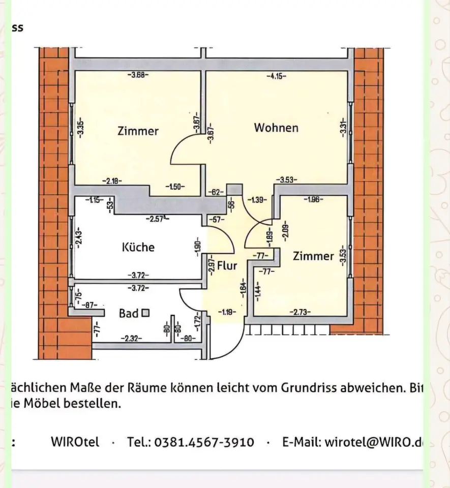 3 Zimmer Wohnung mit 54 m² in Rostock – Bild 10