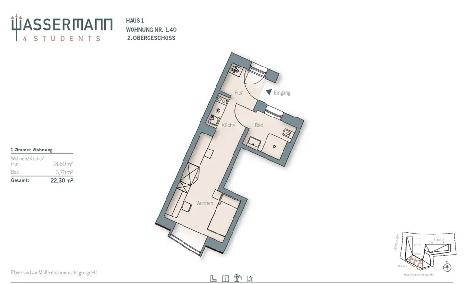 Studio mit 22 m² in Erlangen – Bild 5