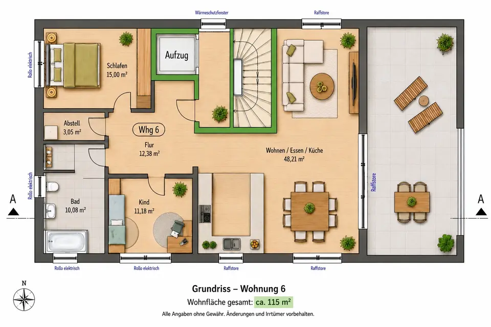 3 Zimmer Wohnung mit 115 m² in Amberg – Bild 5