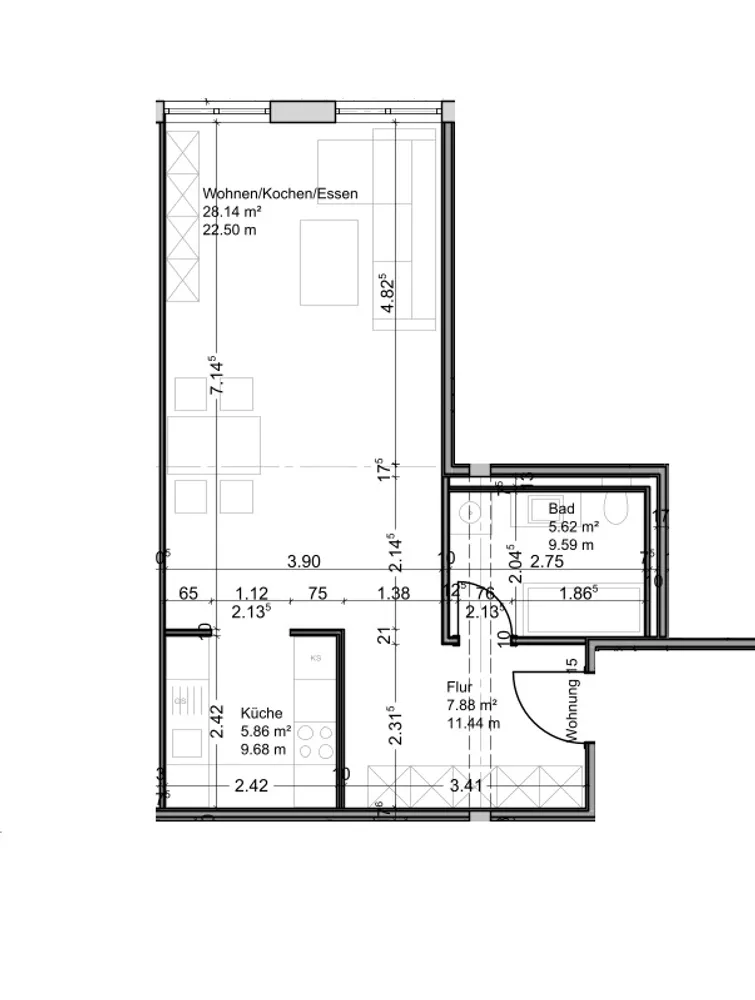 1 Zimmer Wohnung mit 48 m² in Dessau-Roßlau – Bild 7