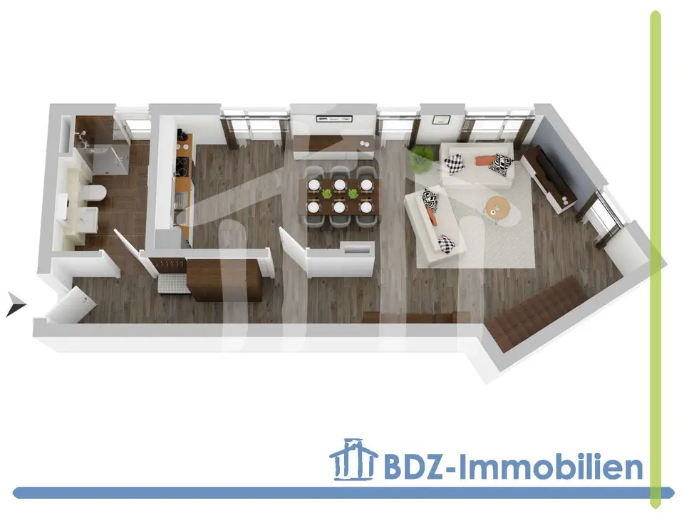 2 Zimmer Wohnung mit 128 m² in Fürth – Bild 3