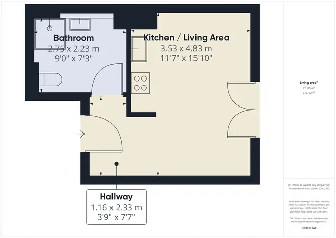 1 Zimmer Wohnung mit 36 m² in Berlin – Bild 8