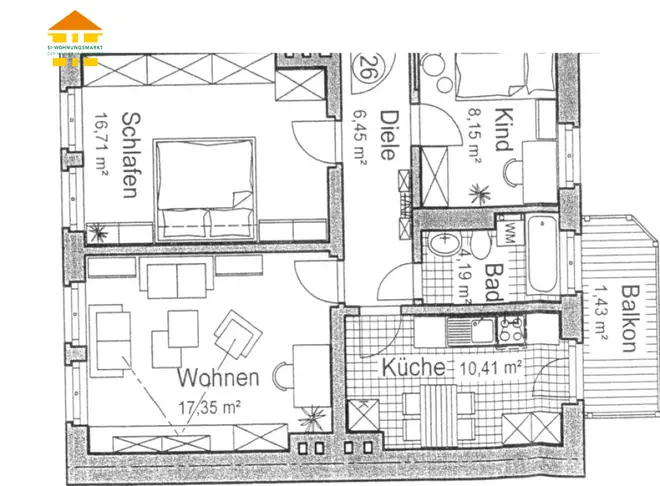 3 Zimmer Wohnung mit 65 m² in Chemnitz – Bild 4