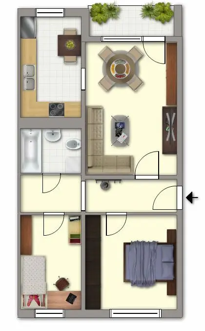 3 Zimmer Wohnung mit 58 m² in Schwerin – Bild 8