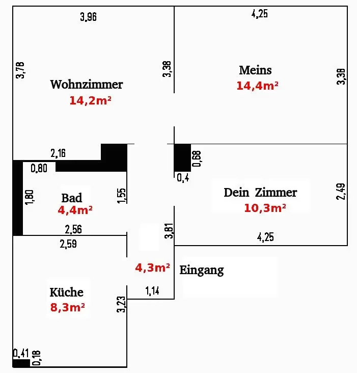 WG-Zimmer mit 53 m² in Brühl – Bild 6