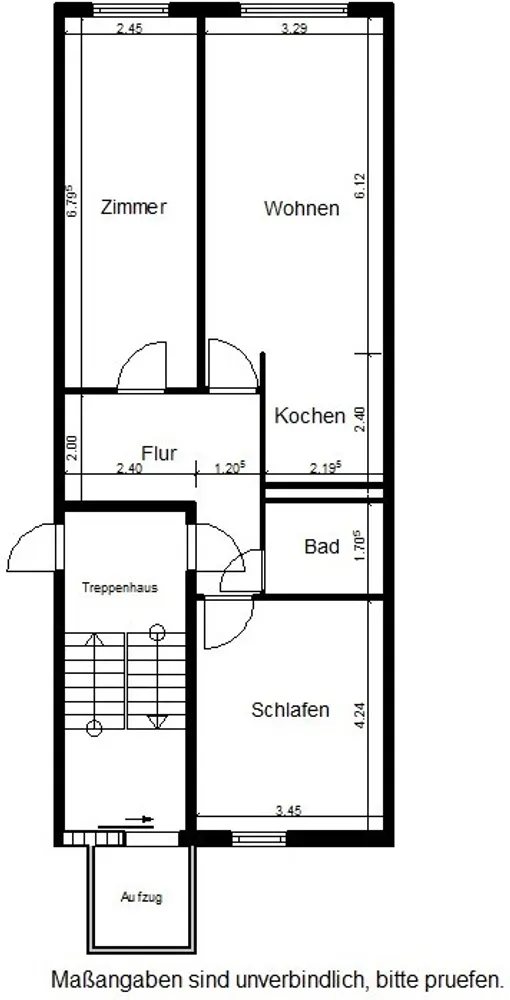 3 Zimmer Wohnung mit 70 m² in Nordhausen – Bild 3