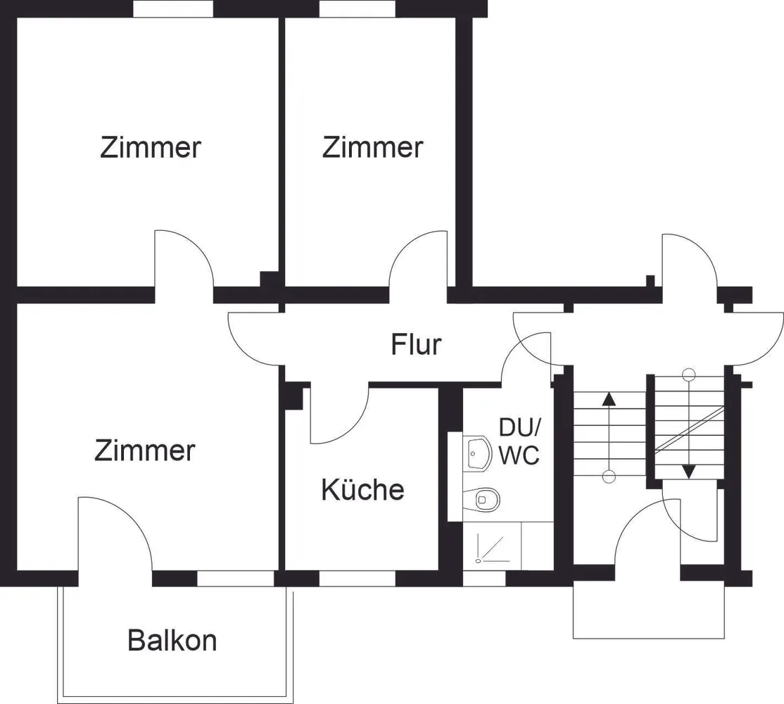 3 Zimmer Wohnung mit 63 m² in Braunschweig – Bild 2