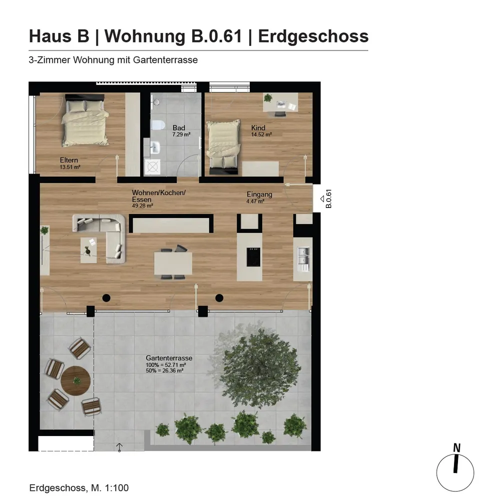3 Zimmer Wohnung mit 115 m² in Kempten (Allgäu) – Bild 2