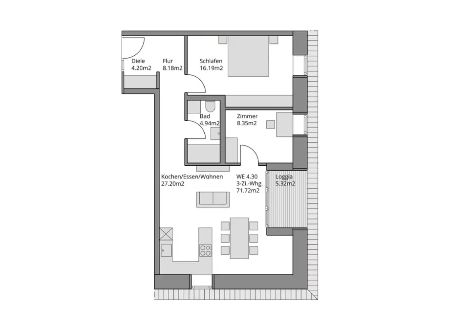 3 Zimmer Wohnung mit 72 m² in Aschaffenburg – Bild 10