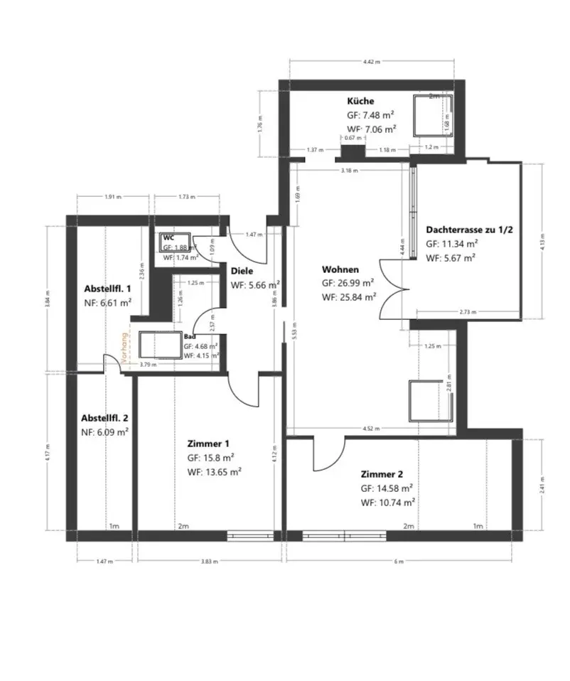 3 Zimmer Wohnung mit 75 m² in Neu-Ulm – Bild 9