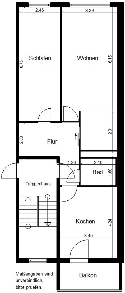 2 Zimmer Wohnung mit 73 m² in Nordhausen – Bild 4