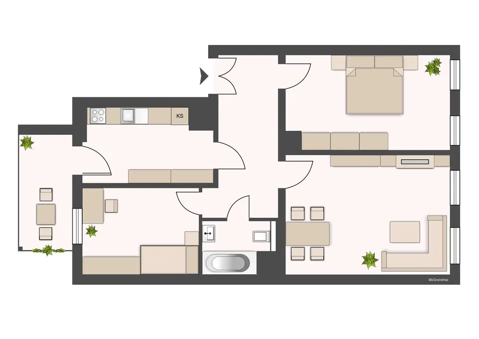 3 Zimmer Wohnung mit 62 m² in Leipzig – Bild 7