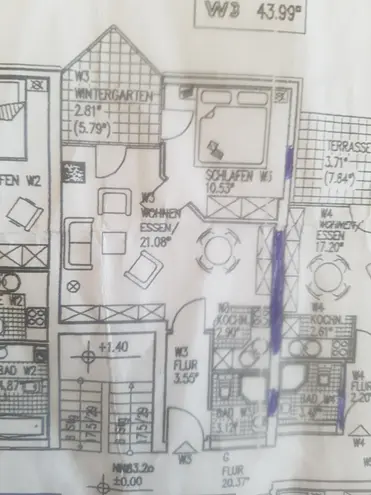3 Zimmer Wohnung mit 44 m² in Bielefeld – Bild 2