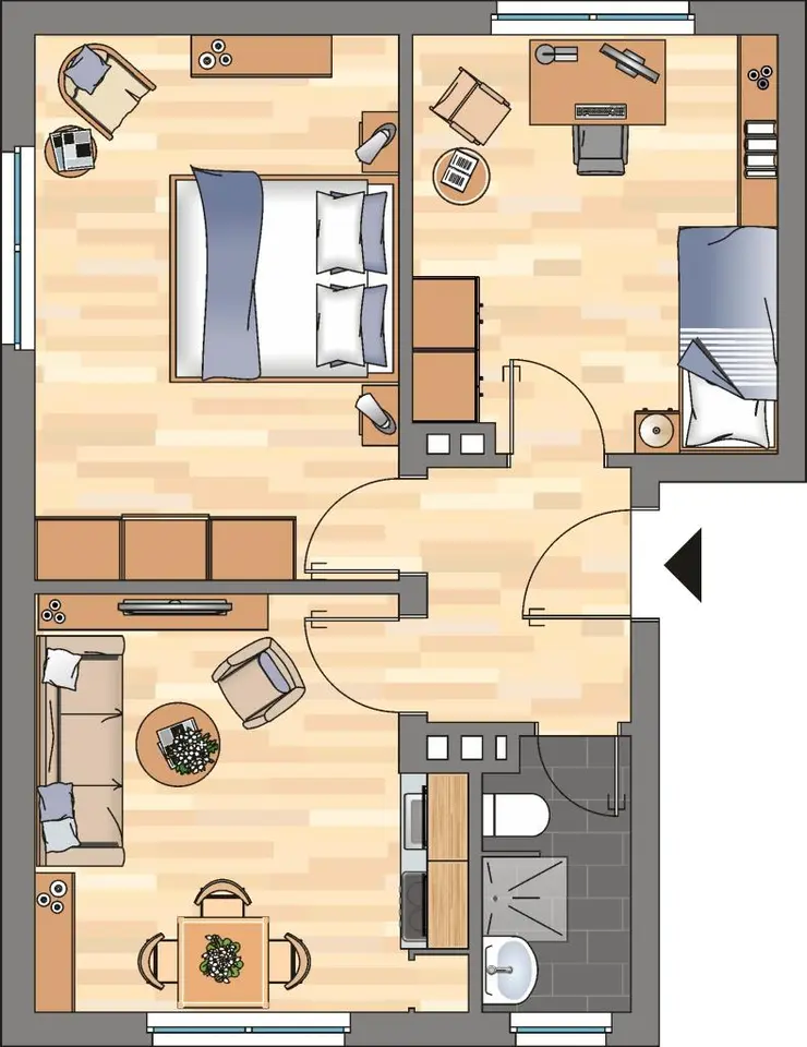 2 Zimmer Wohnung mit 47 m² in Wilhelmshaven – Bild 6
