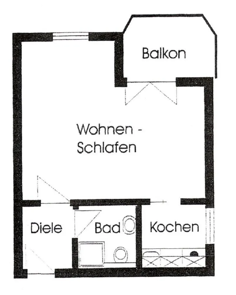 1 Zimmer Wohnung mit 35 m² in Ansbach – Bild 7