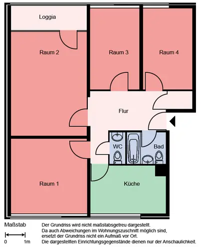4 Zimmer Wohnung mit 83 m² in Dortmund – Bild 2