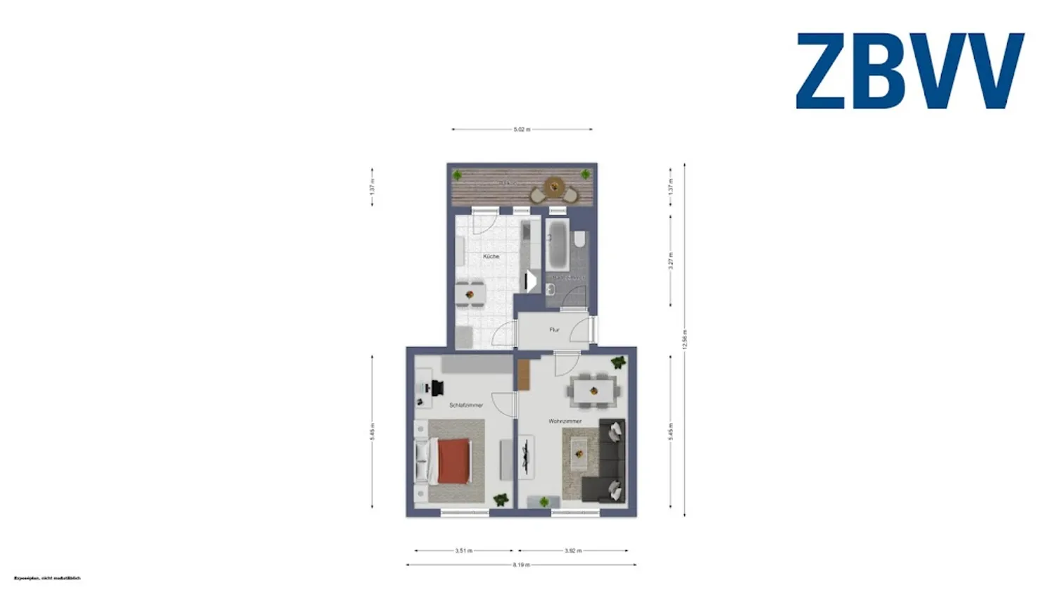 2 Zimmer Wohnung mit 49 m² in Magdeburg – Bild 9