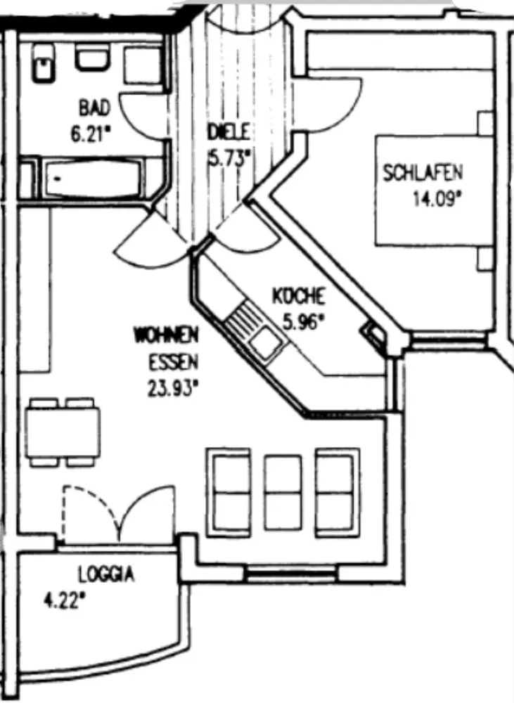 2 Zimmer Wohnung mit 58 m² in Mainz – Bild 2